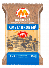 Сыр Сметанковый Юговской 200г